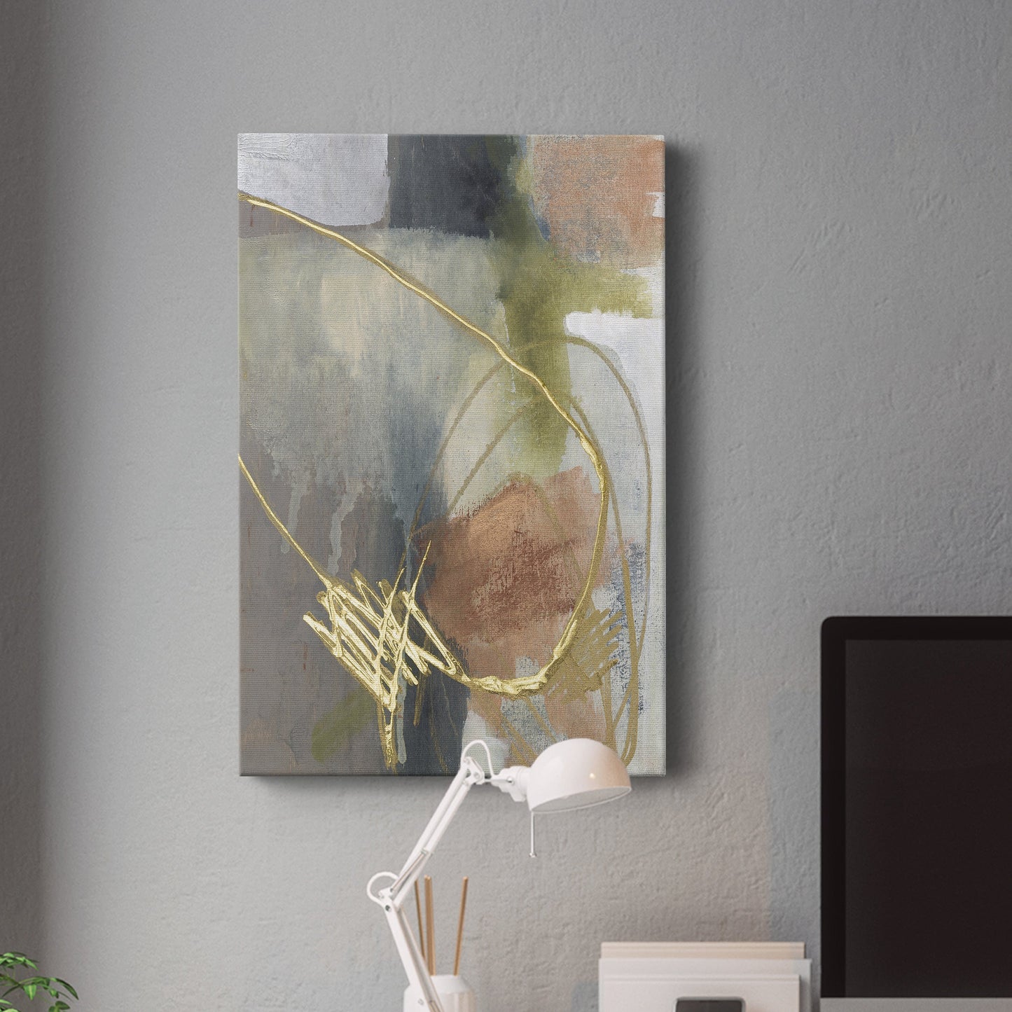 Burnished Loops II Premium Gallery Wrapped Canvas - Ready to Hang