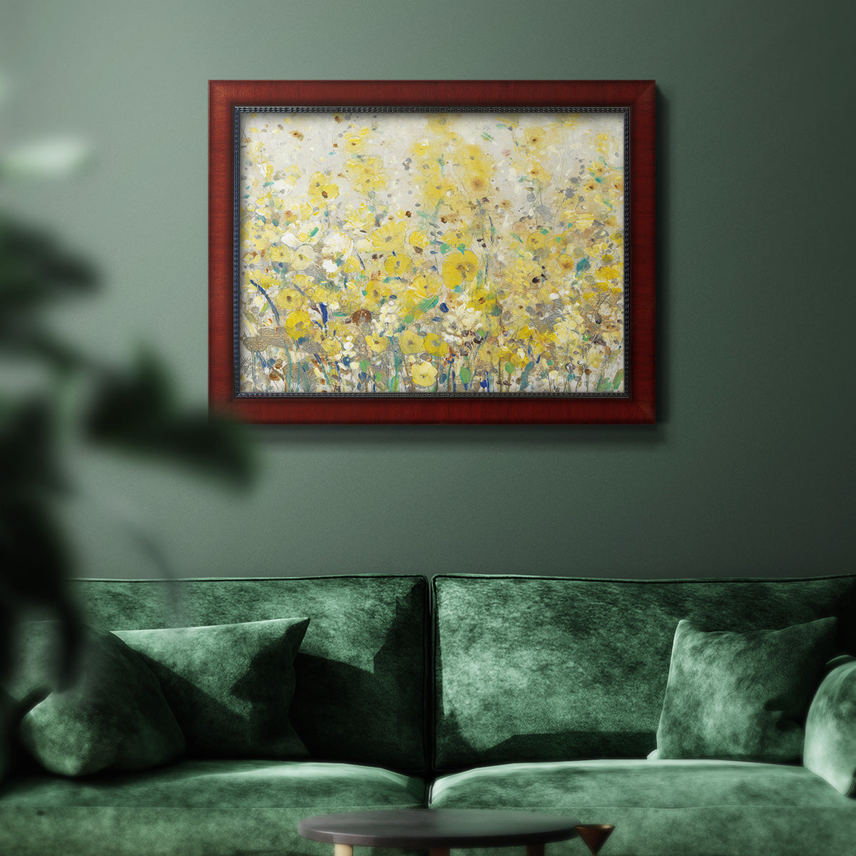 Cheerful Garden I Premium Framed Canvas- Ready to Hang