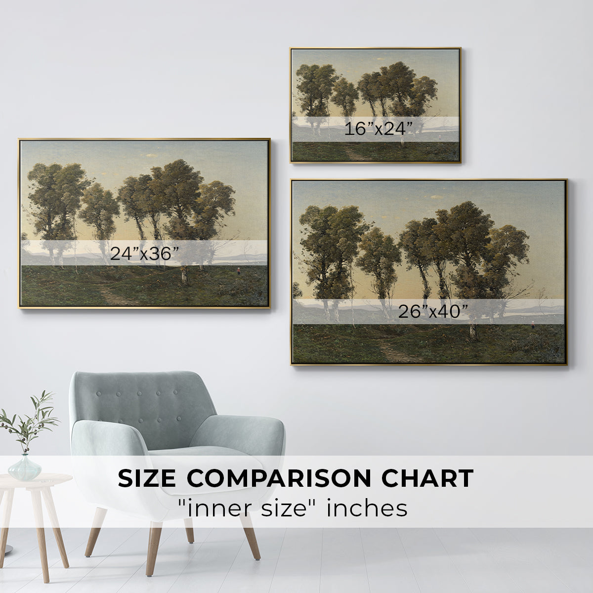 Autumn Evening, 1894 - Floater Framed Canvas Print
