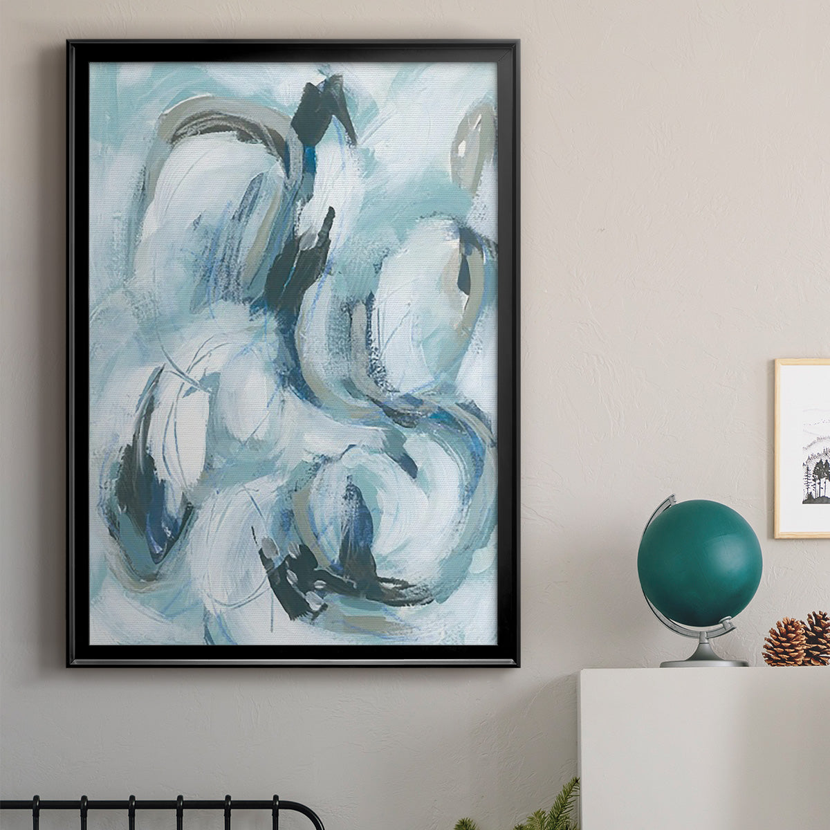 Fluid Receptor II - Modern Framed Canvas Print