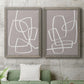 Linen Roundabout I - Premium Framed Canvas 2 Piece Set - Ready to Hang