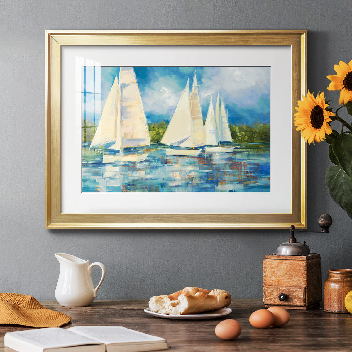 Clear Sailing Premium Framed Print - Ready to Hang