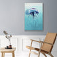 Jelly Fish - Framed Premium Gallery Wrapped Canvas L Frame - Ready to Hang