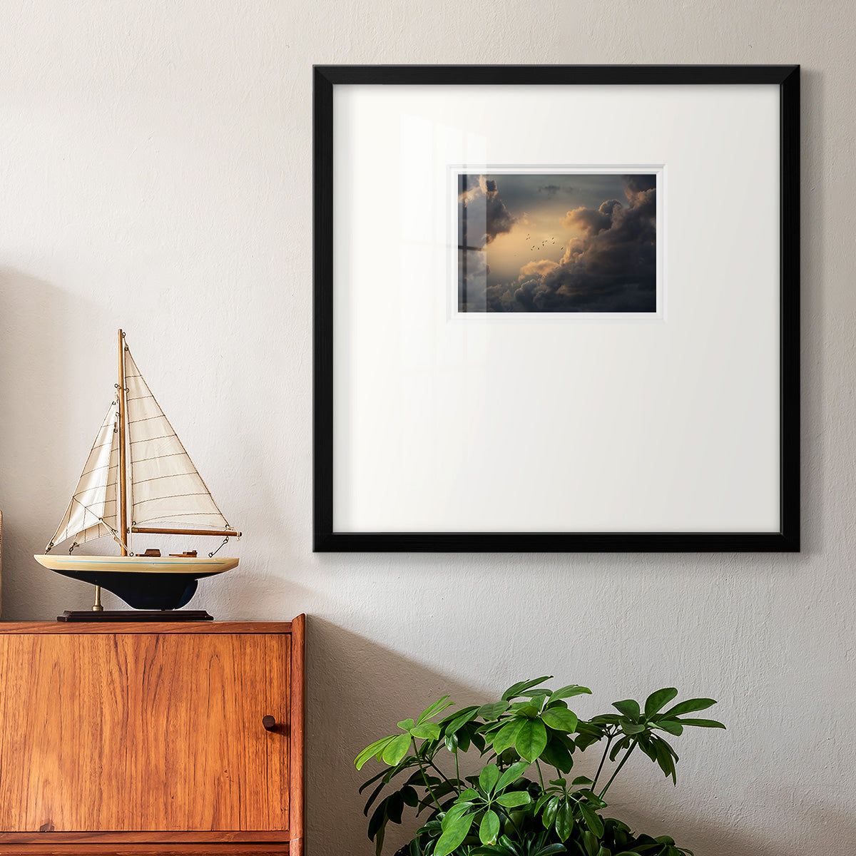 Soaring High Above Premium Framed Print Double Matboard