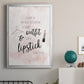 Outfit and Lipstick - Modern Framed Canvas Print