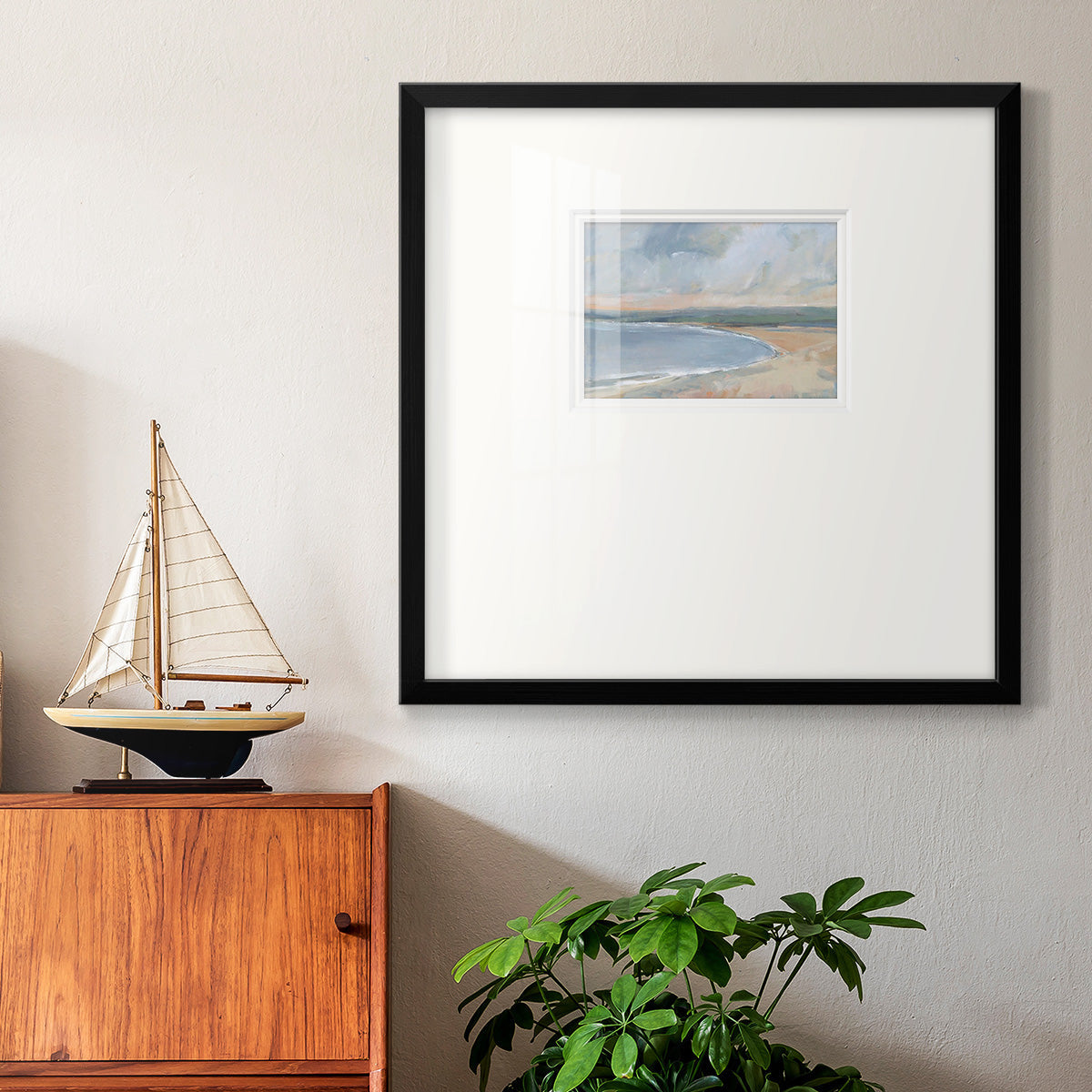 Coastal Study II Premium Framed Print Double Matboard