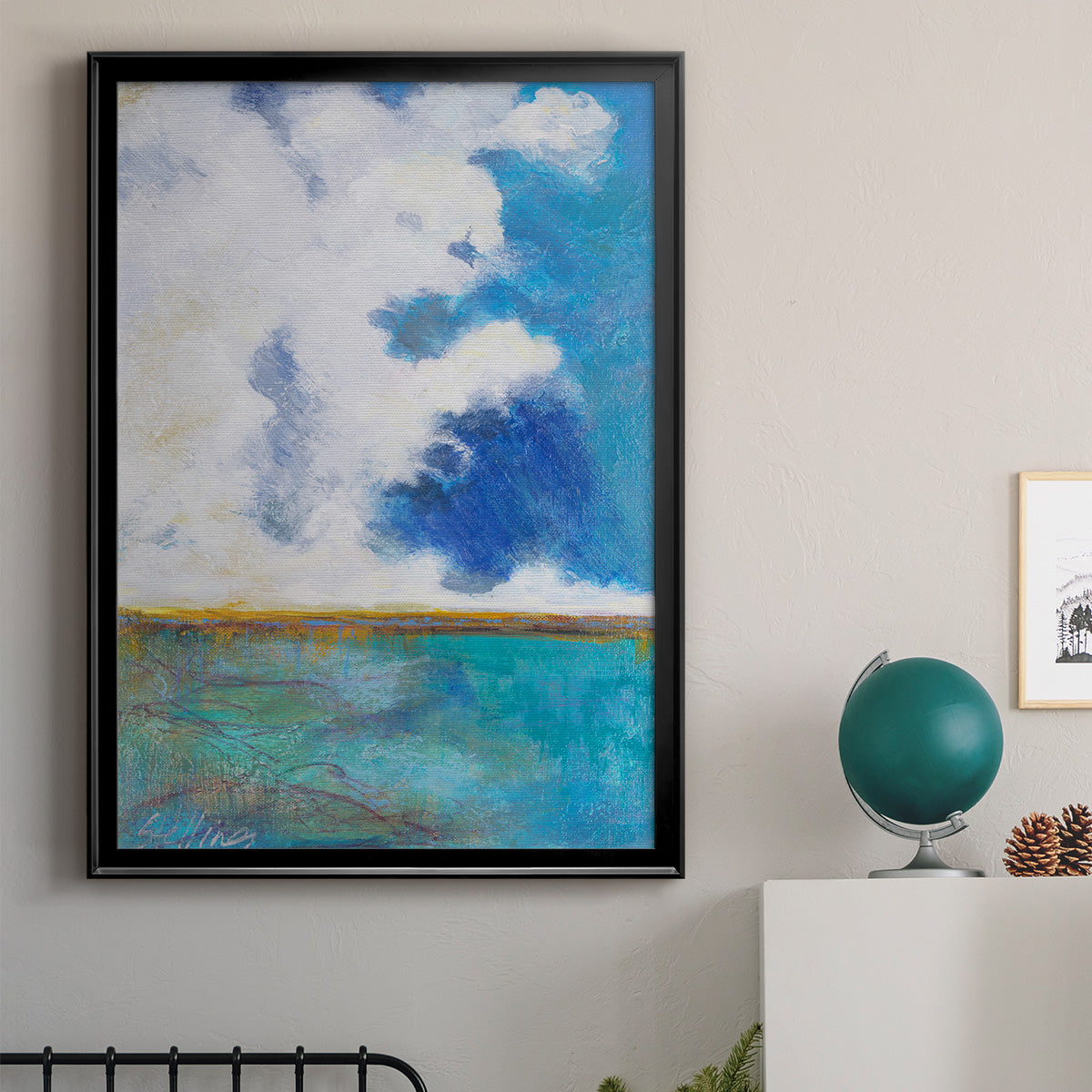 Mistrall - Modern Framed Canvas Print