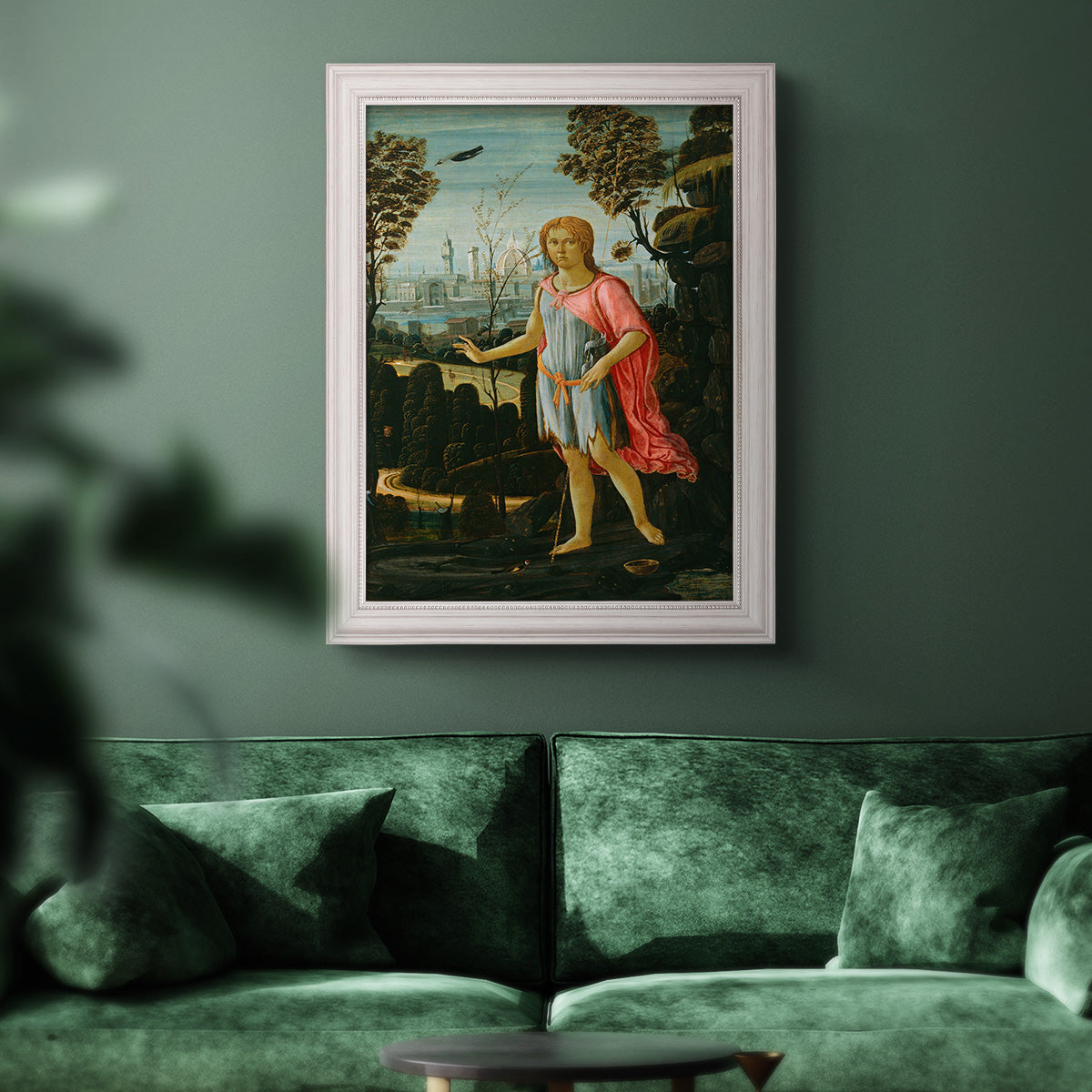 Saint John the Baptist - Ornate Framed Canvas Print