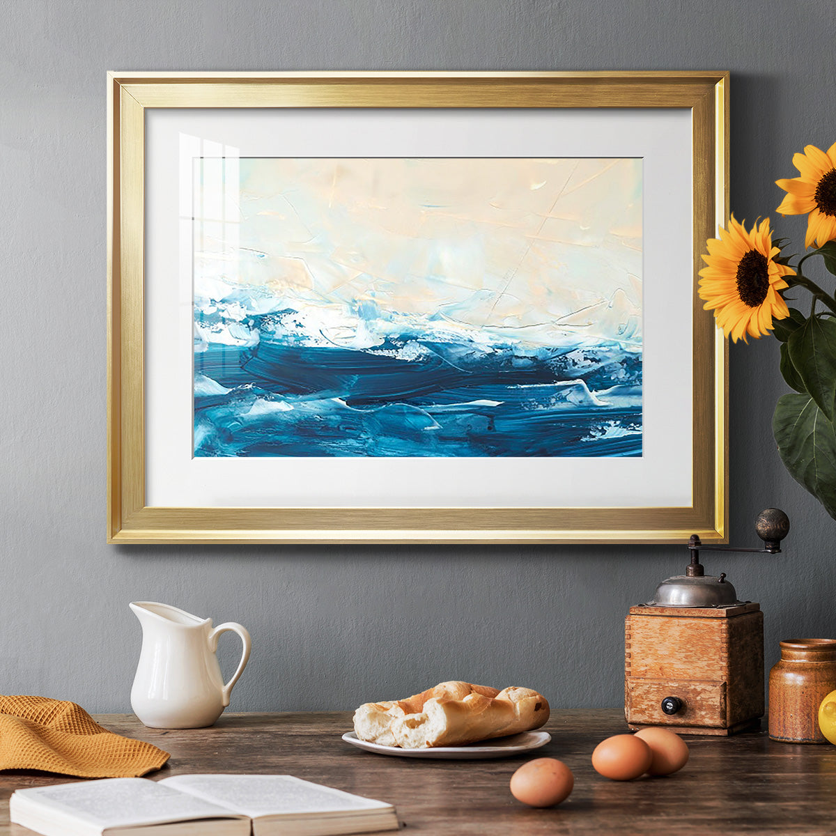 Wave after Wave III - Modern Framed Art Print