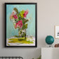 Turquoise Lilly - Modern Framed Canvas Print