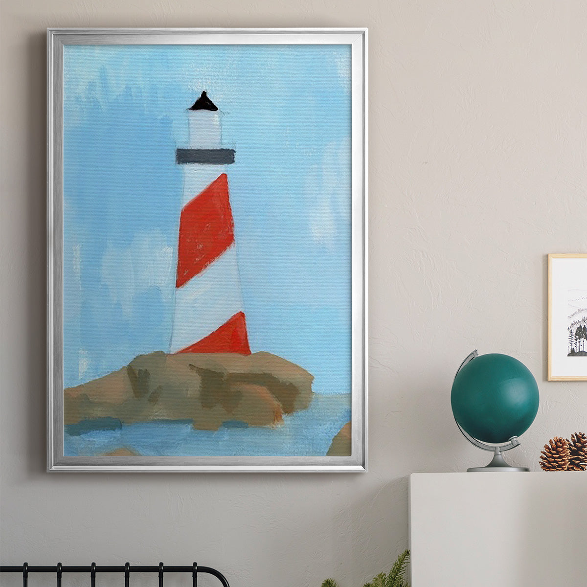 Lookout Point I - Modern Framed Canvas Print