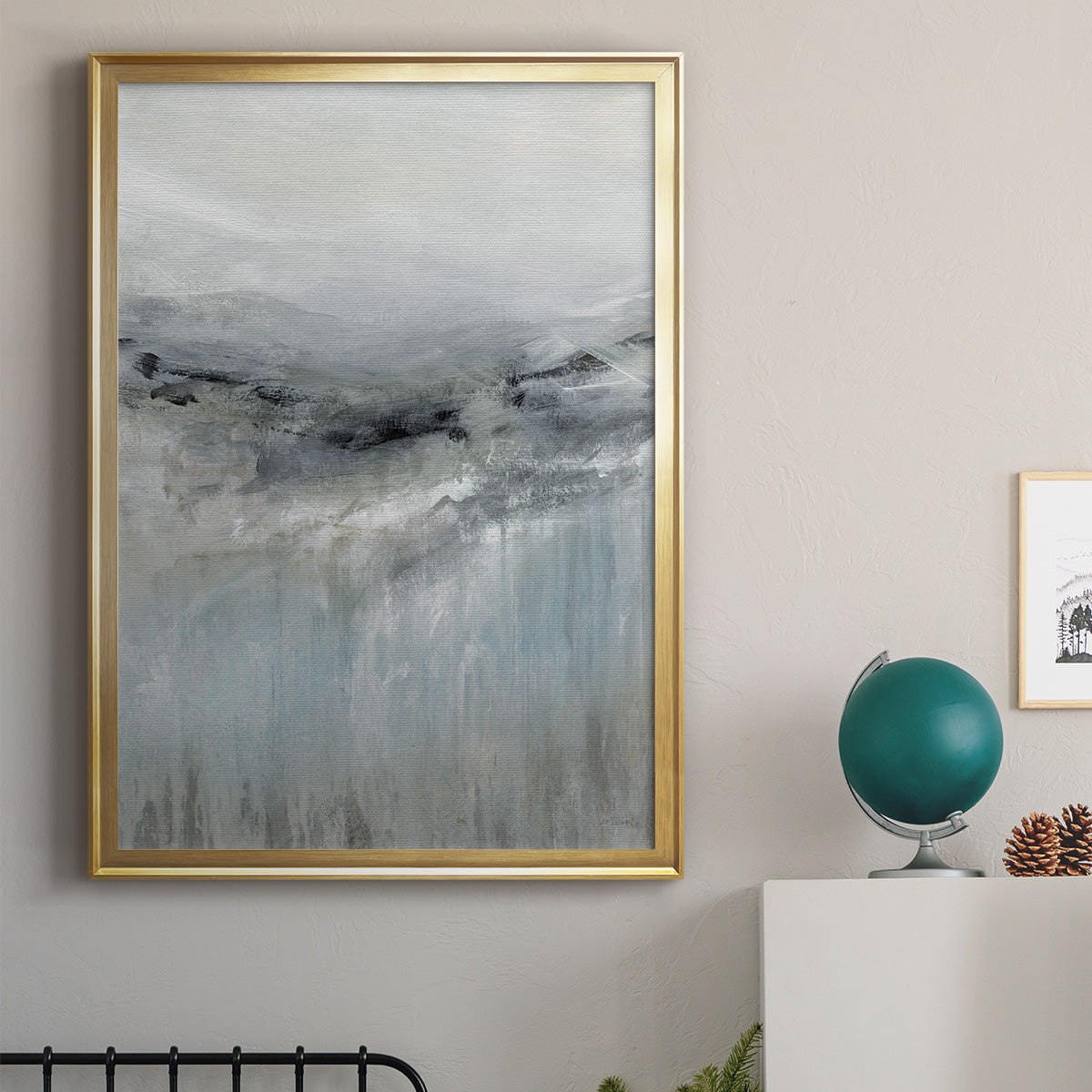 A Cool Wind - Modern Framed Canvas Print