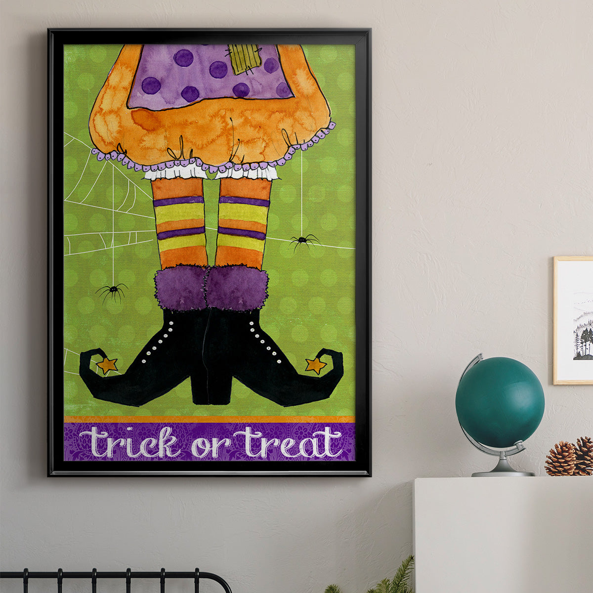 Trick or Treat - Modern Framed Canvas Print