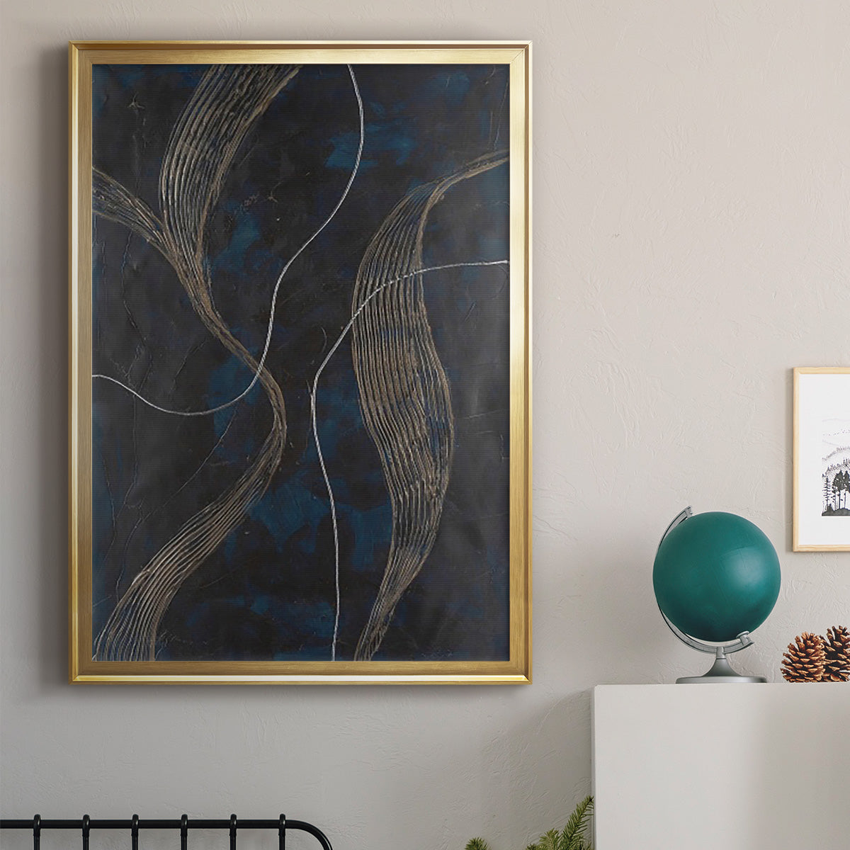 Laminar Flow II - Modern Framed Canvas Print