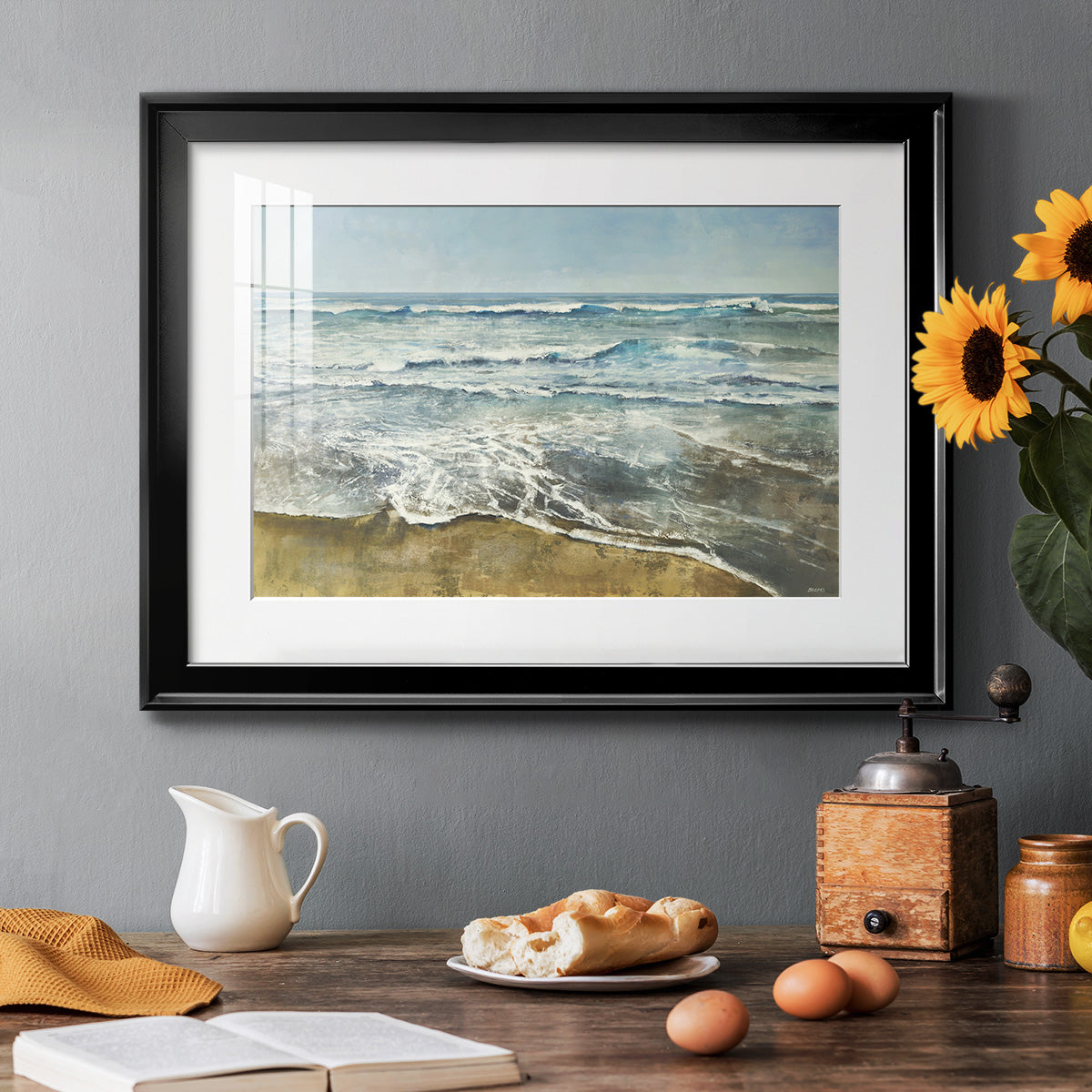 BEACHCOMBING Premium Framed Print - Ready to Hang