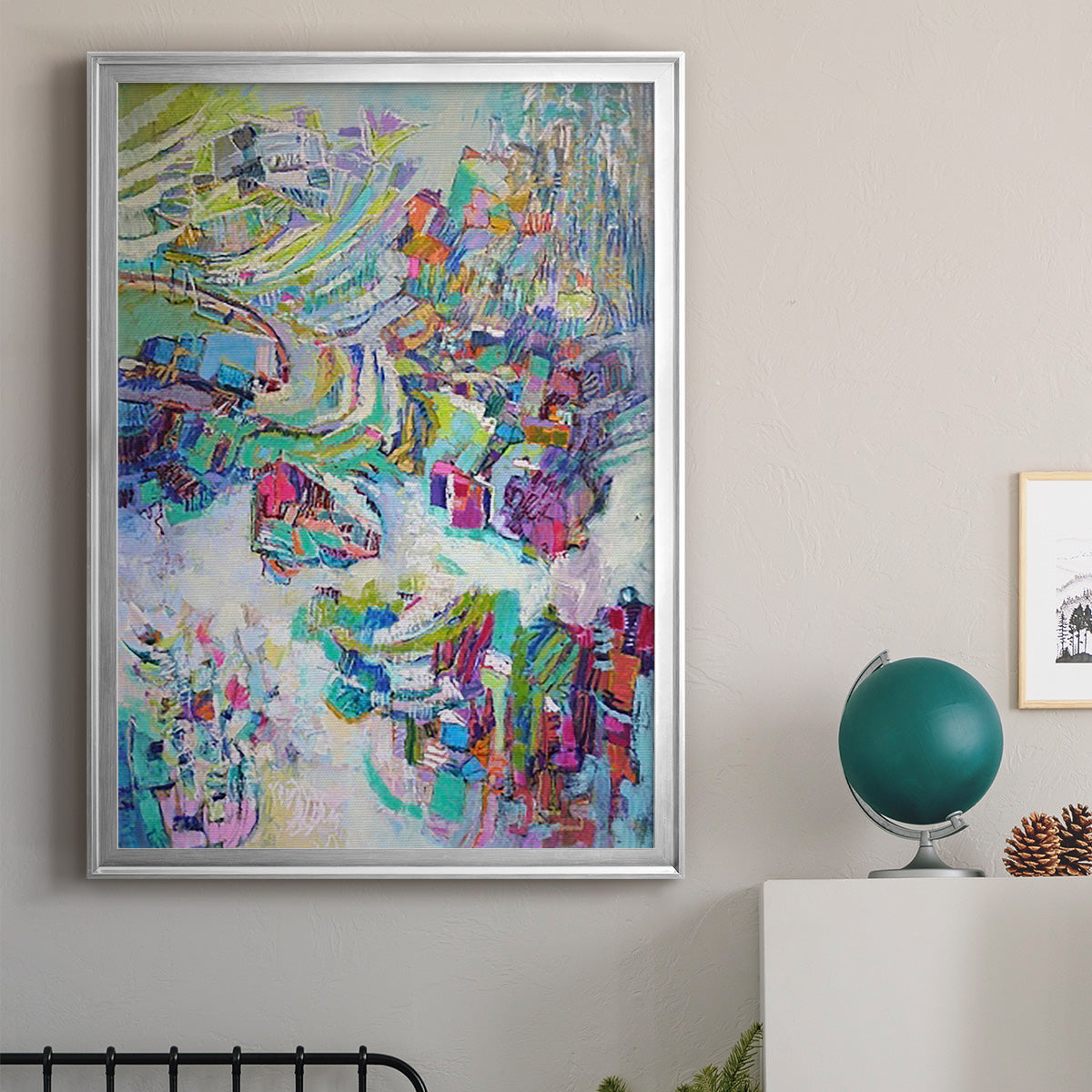 Gathering up the Goddess II - Modern Framed Canvas Print