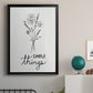 Simple Things Sketch - Modern Framed Canvas Print