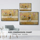 Cubist Dog with Stars (Student Art) - Floater Framed Canvas Print