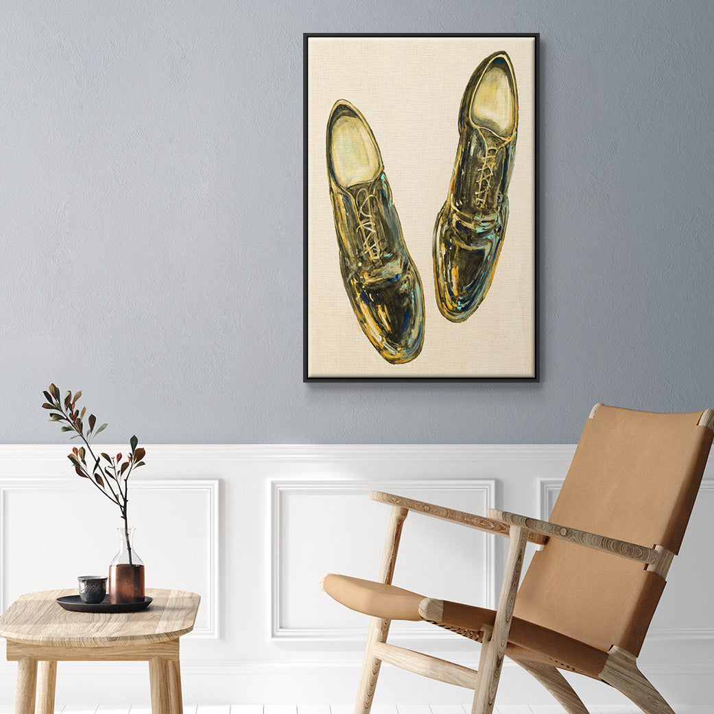 The Shoe Fits I V1 - Framed Premium Gallery Wrapped Canvas L Frame - Ready to Hang