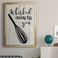 Whisked Away - Modern Framed Canvas Print