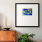 Blue and Gold Abstrat I Premium Framed Print Double Matboard