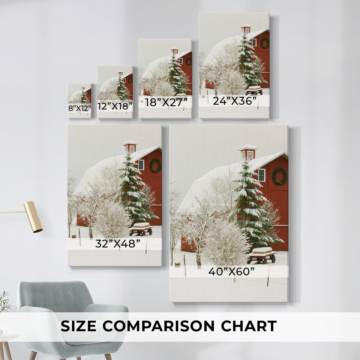 Silver Carol of Snow - Canvas Art Print