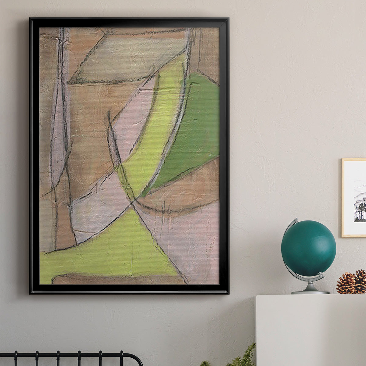 Many Layers II - Modern Framed Canvas Print