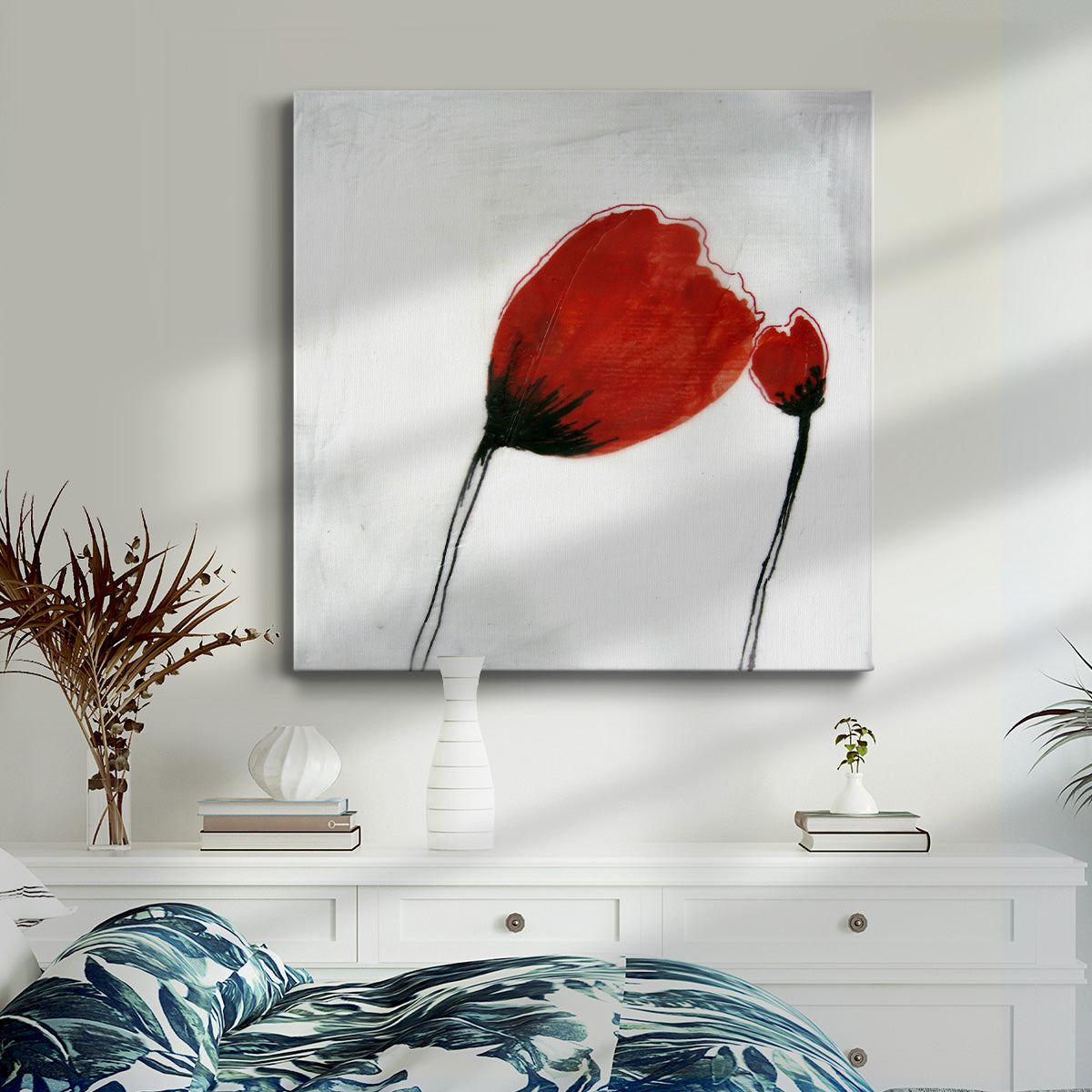 Red Drops IV - Canvas Art Print
