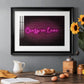 Neon Love II - Modern Framed Art Print