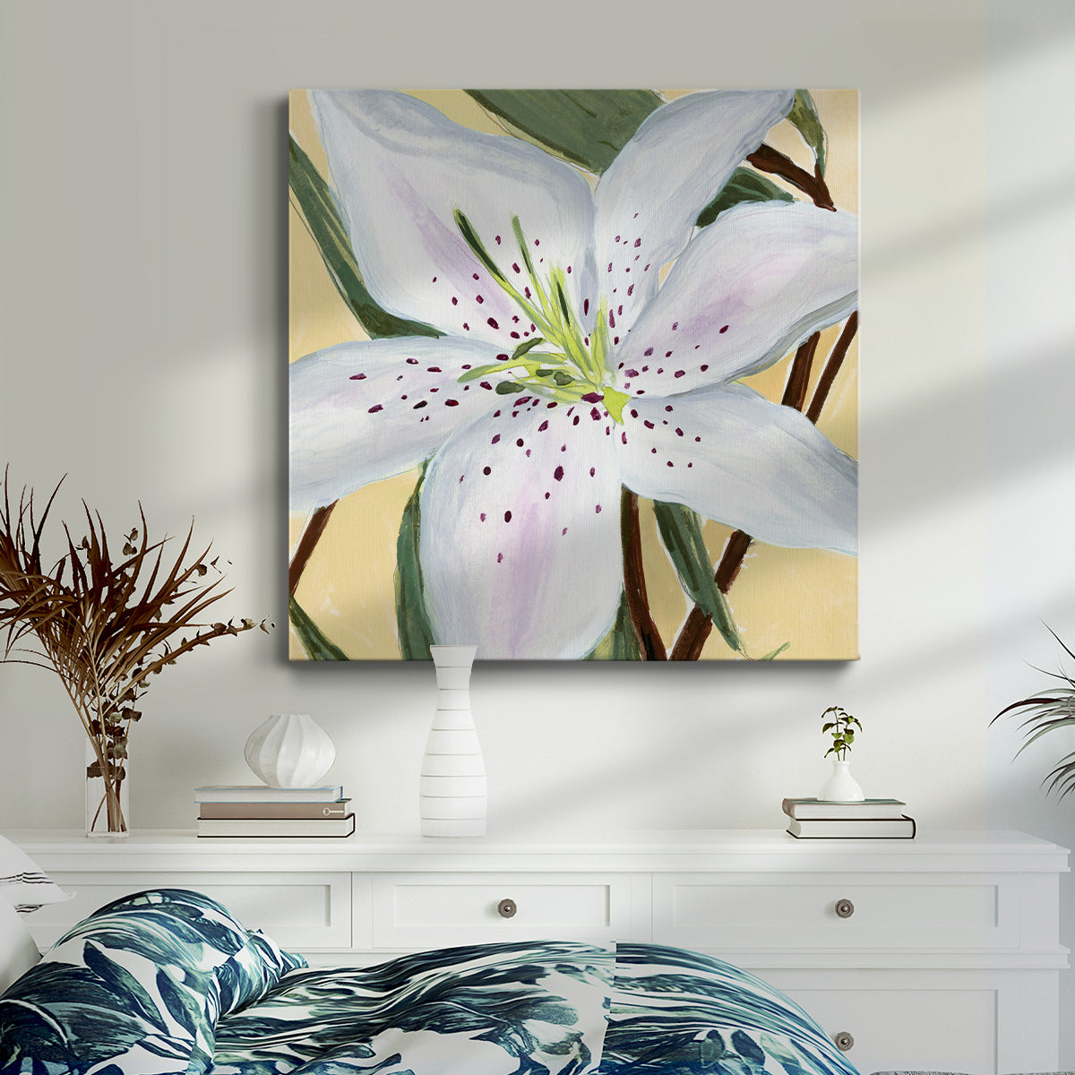 White Lily II-Premium Gallery Wrapped Canvas - Ready to Hang