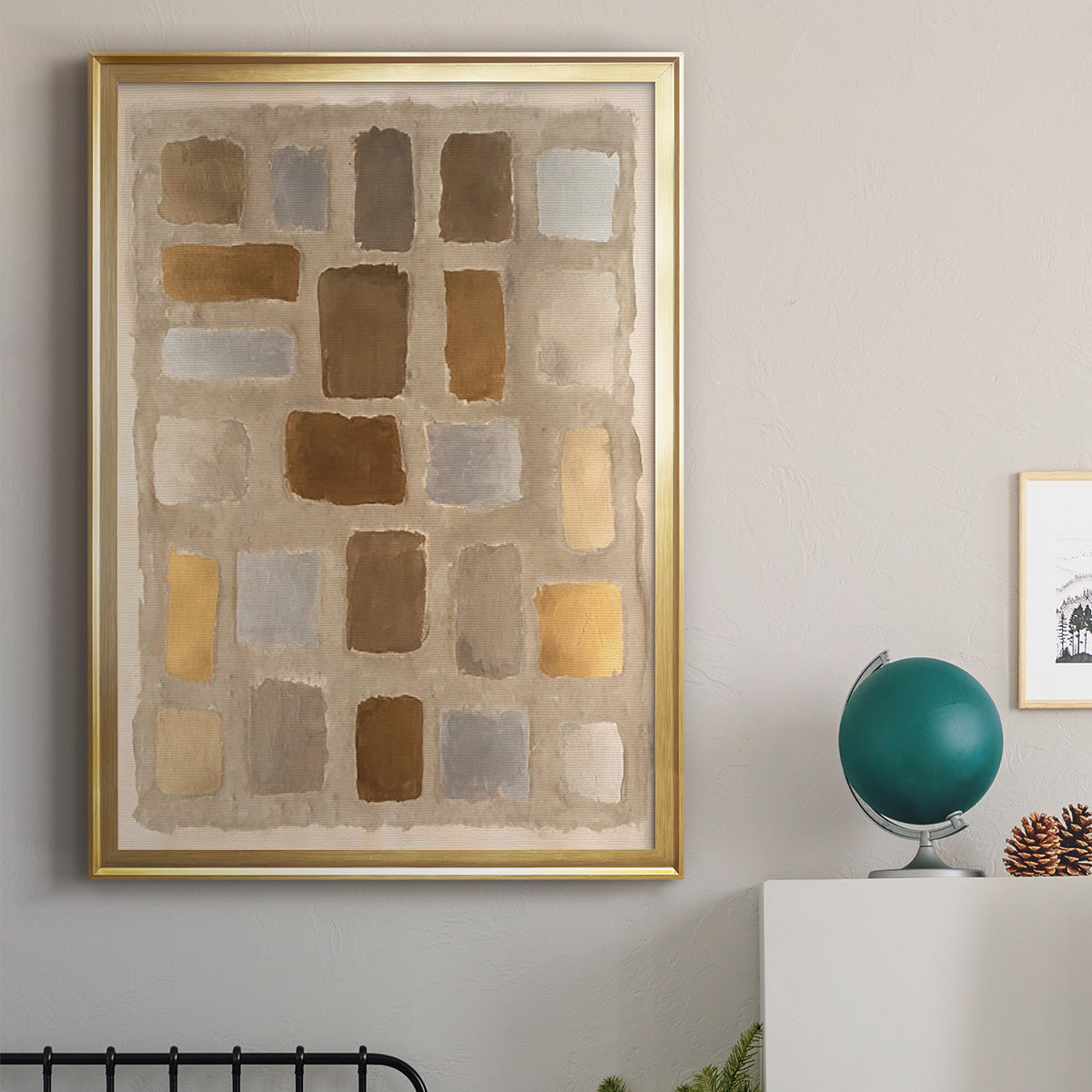 Sand Shaped I - Modern Framed Canvas Print