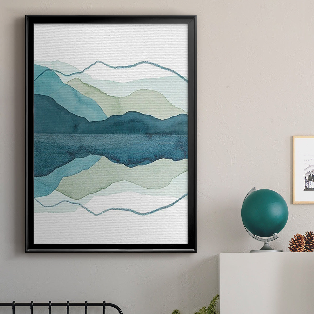 Icicle Range I - Modern Framed Canvas Print