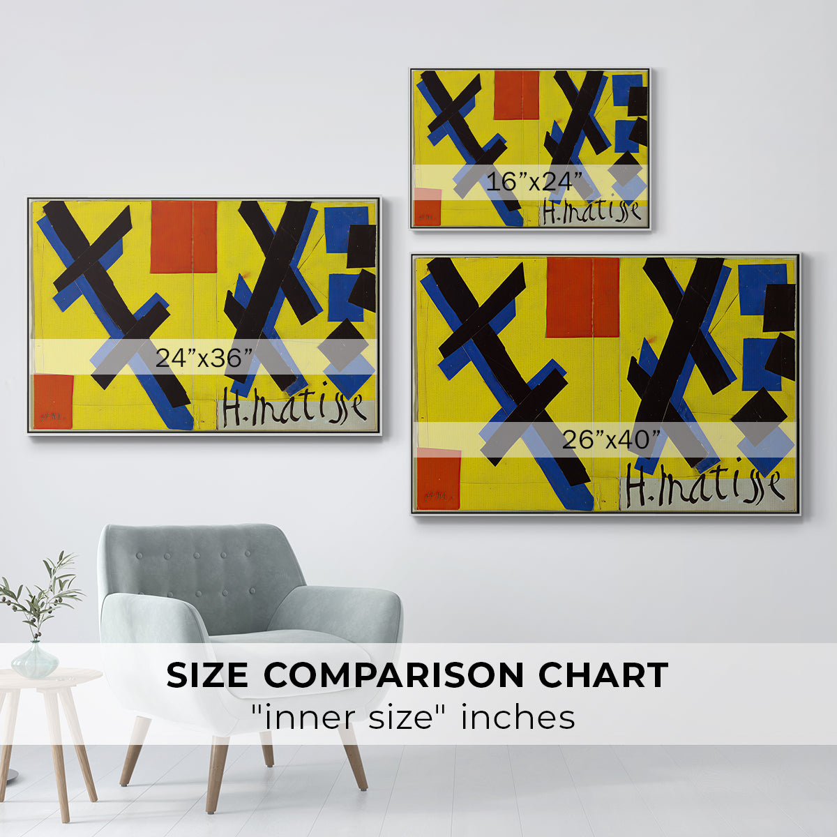 Cover Design for Matisse: His Art and His Public, 1951 - Floater Framed Canvas Print