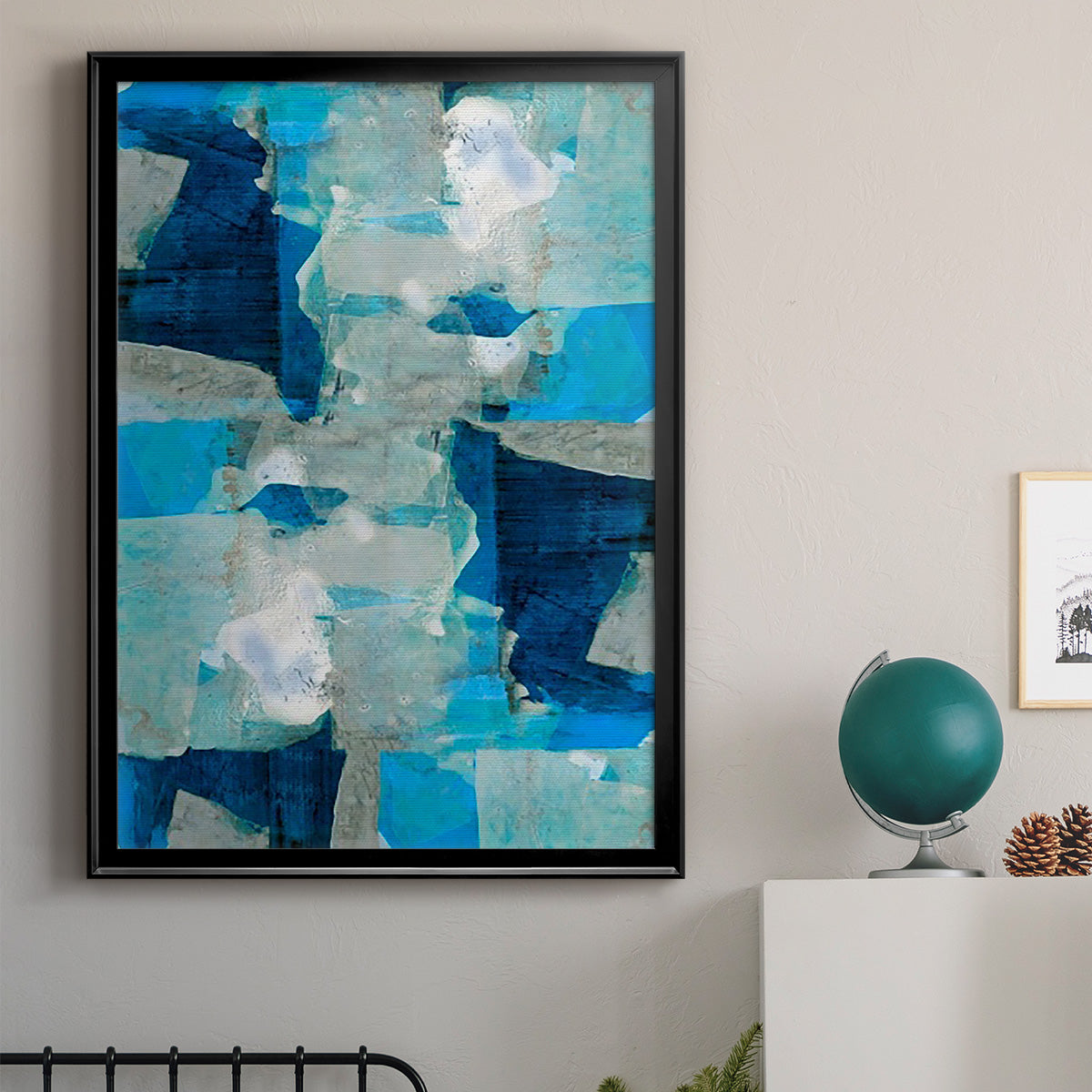 Impasto I - Modern Framed Canvas Print