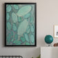 Blue Orbs II - Modern Framed Canvas Print