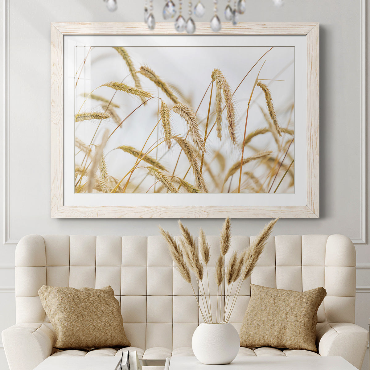 Wheat - Barnwood Framed Art Print