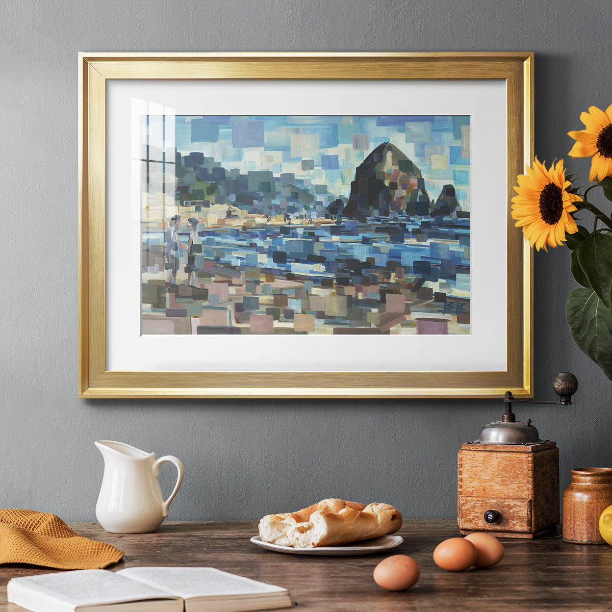 Evening in Cannon Beach - Modern Framed Art Print