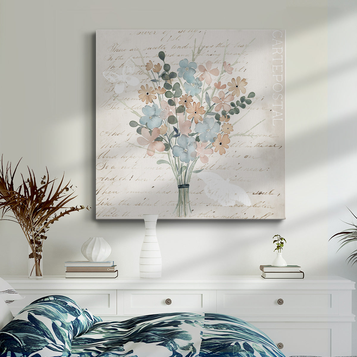 Fleurs Pastel I - Canvas Art Print