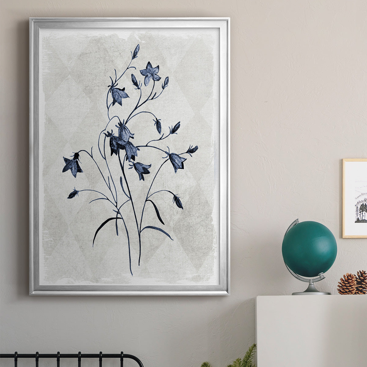 Harlequin Botanical II - Modern Framed Canvas Print