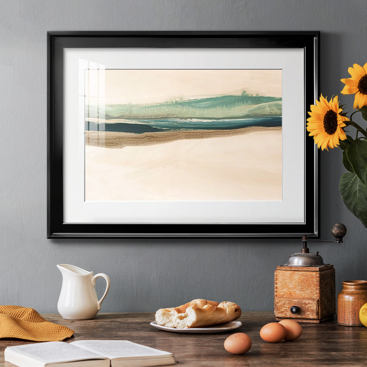 Layered Horizon II Premium Framed Print - Ready to Hang