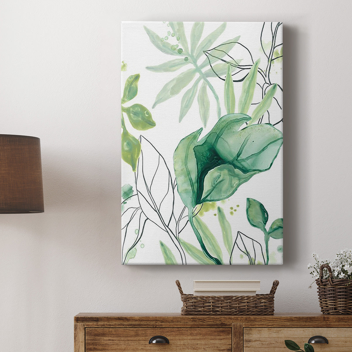 Tropical Palm Chorus II - Canvas Art Print