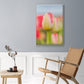 Twotone Tulip - Framed Premium Gallery Wrapped Canvas L Frame - Ready to Hang