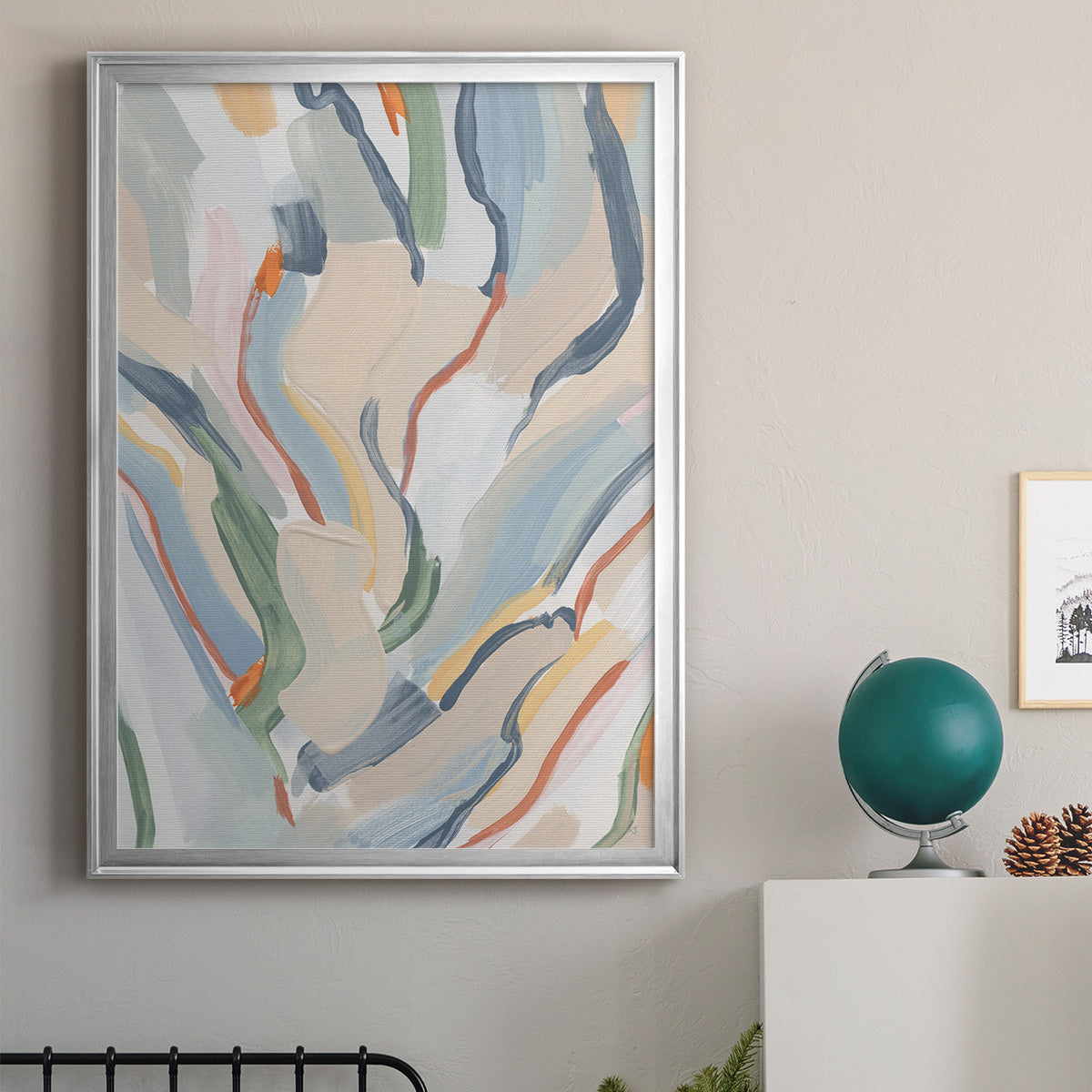 Pour Monsieur - Modern Framed Canvas Print