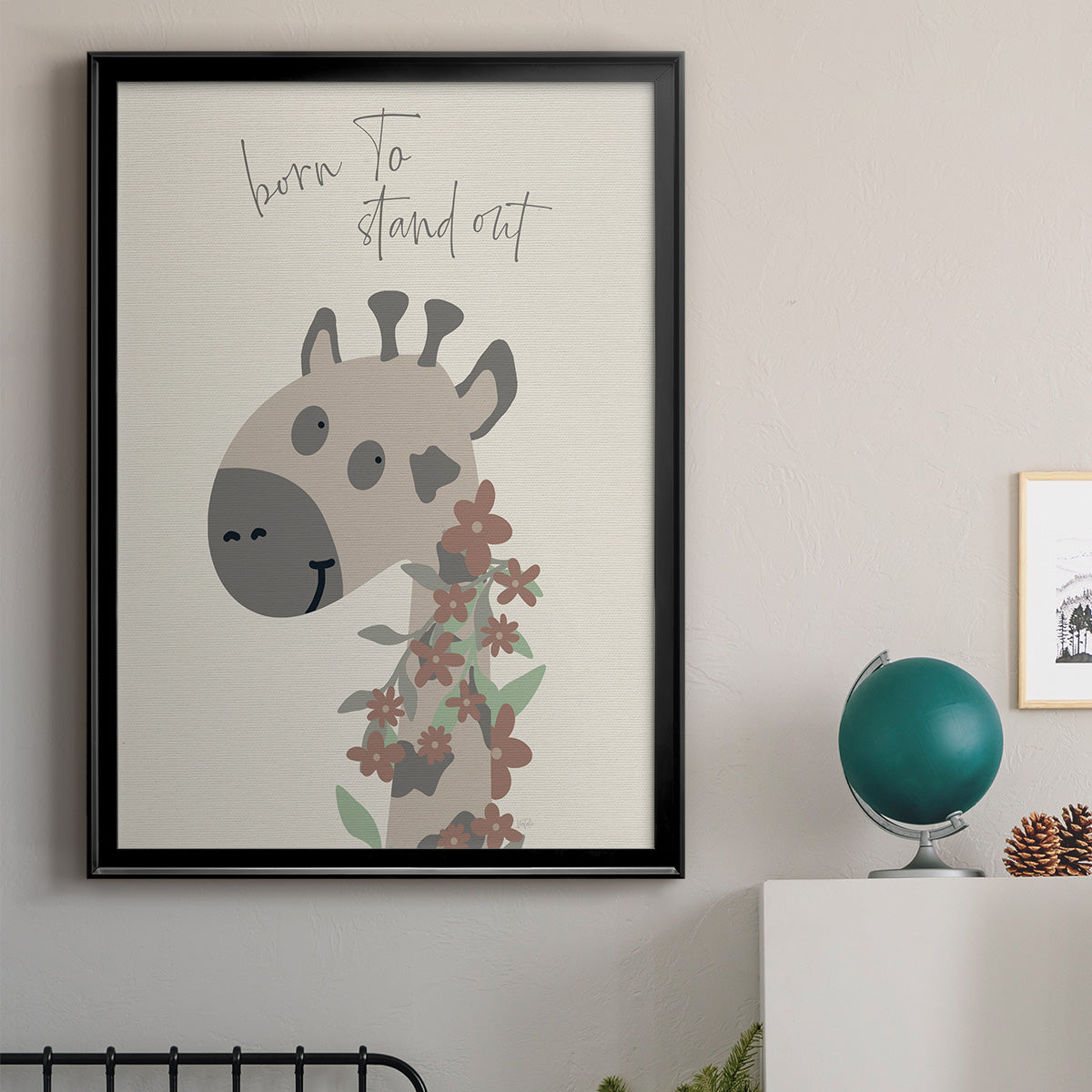 Born To Stand Out - Modern Framed Canvas Print