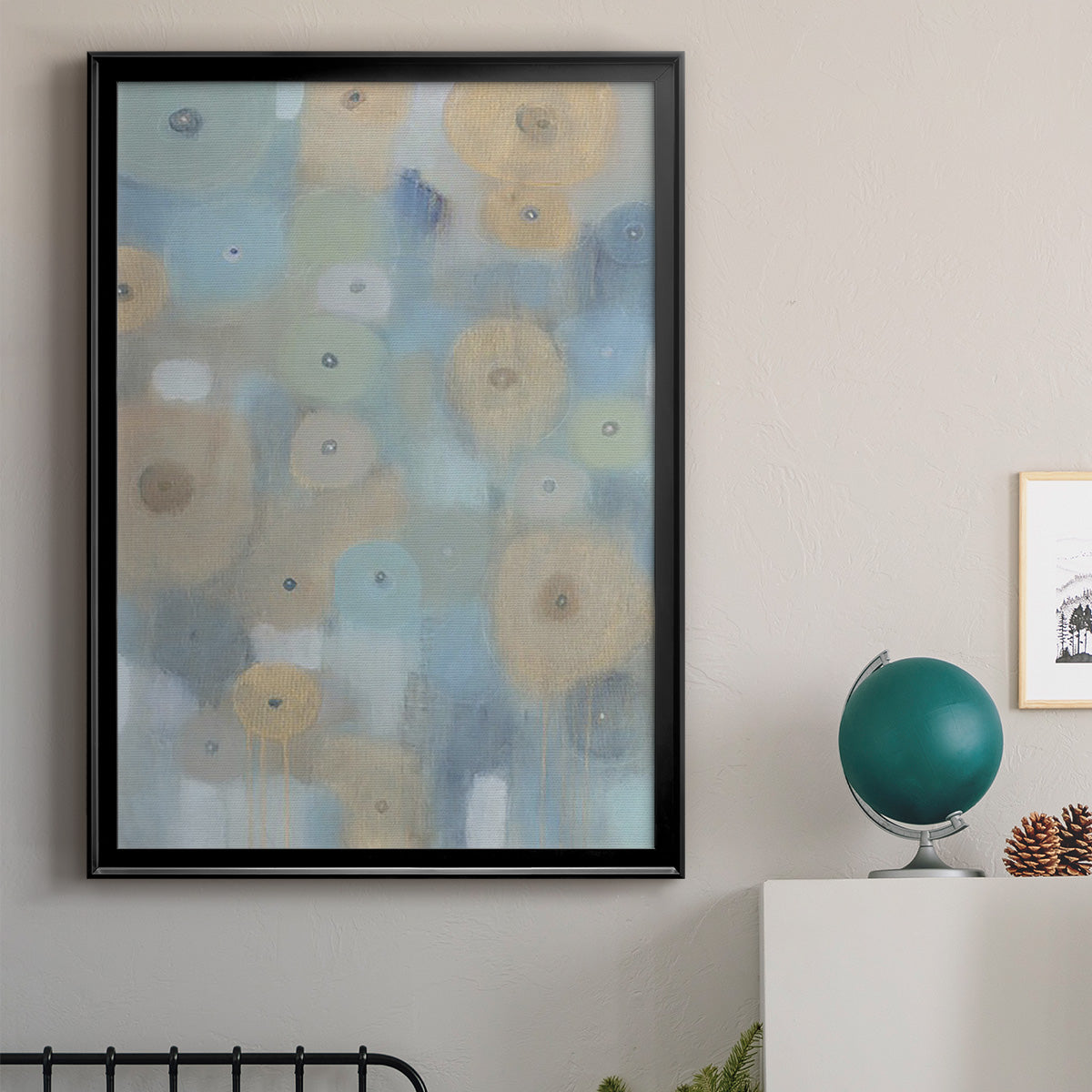 Spinning Wheels II - Modern Framed Canvas Print