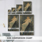 Size comparison chart for canvas art prints, showing multiple size options.