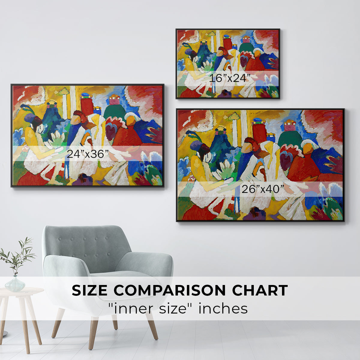 Oriental, 1909 - Floater Framed Canvas Print
