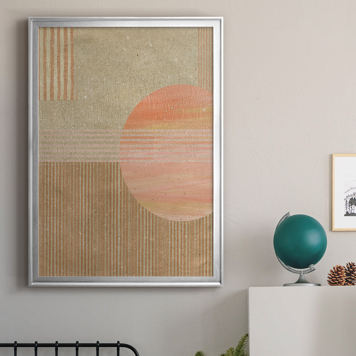 Adobe Sunrise II - Modern Framed Canvas Print