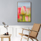 Twotone Tulip - Framed Premium Gallery Wrapped Canvas L Frame - Ready to Hang