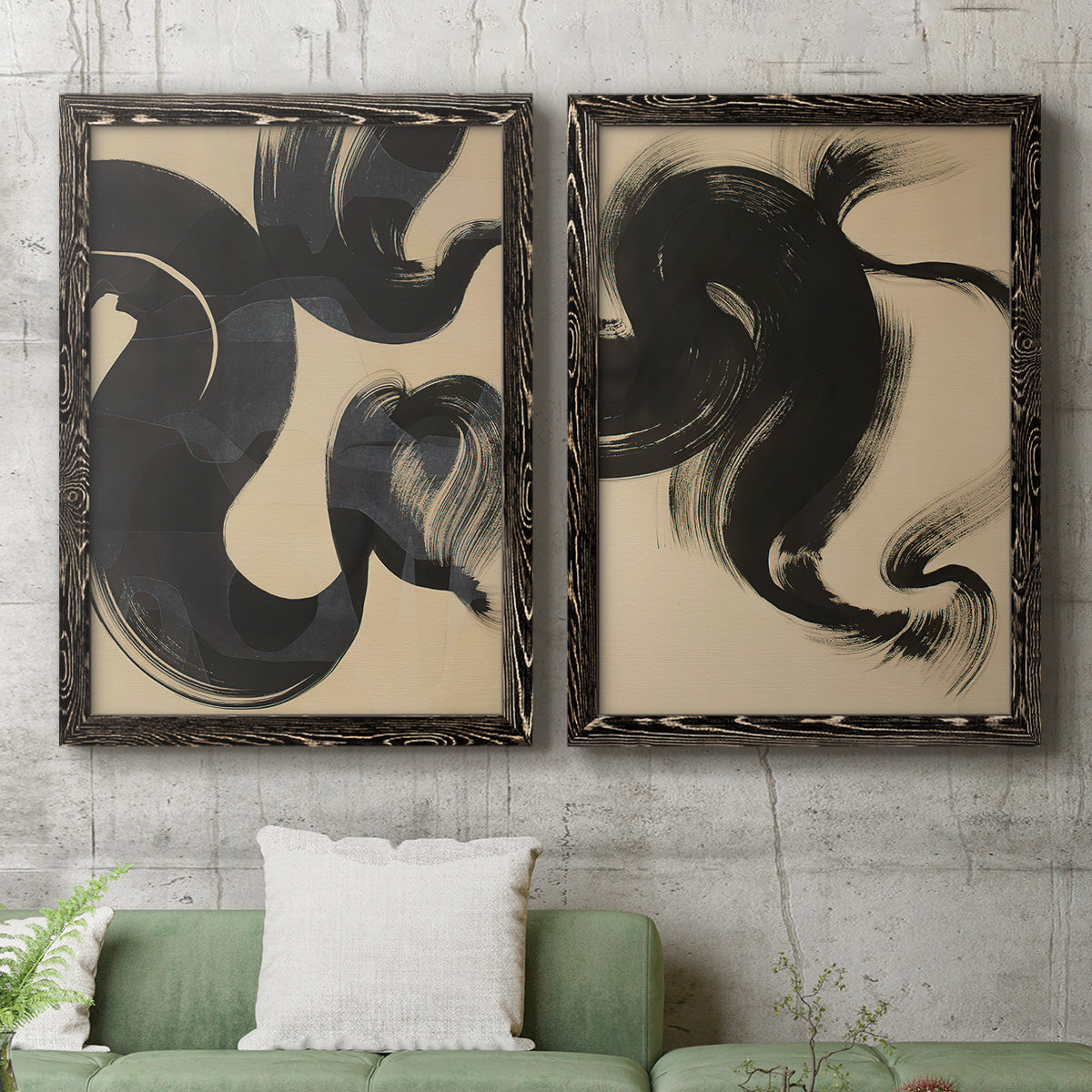 Sea Change I - Premium Framed Canvas 2 Piece Set - Ready to Hang